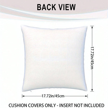 1pc French Retro Girl Cushion Cover, Palace Style 3D Embossed Rose Faux Embroidery Pillow Case, 2D Printing Not Embroidered, Atmospheric Home Decor Pillow, Bedroom Living Room Sofa Decoration