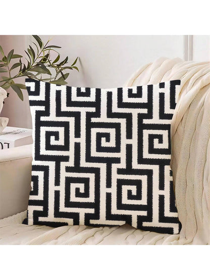 1pc French Retro Girl Cushion Cover, Palace Style 3D Embossed Rose Faux Embroidery Pillow Case, 2D Printing Not Embroidered, Atmospheric Home Decor Pillow, Bedroom Living Room Sofa Decoration