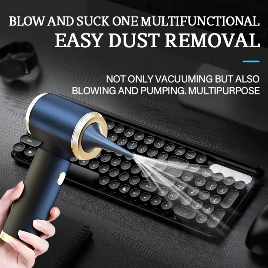 1pc Handheld Cordless Vacuum Cleaner| USB Rechargeable Cordless Handheld Vacuum Cleaner| Mini Portable Vacuum Cleaner| Car Vacuum Cleaner| Pet Hair Vacuum Cleaner.