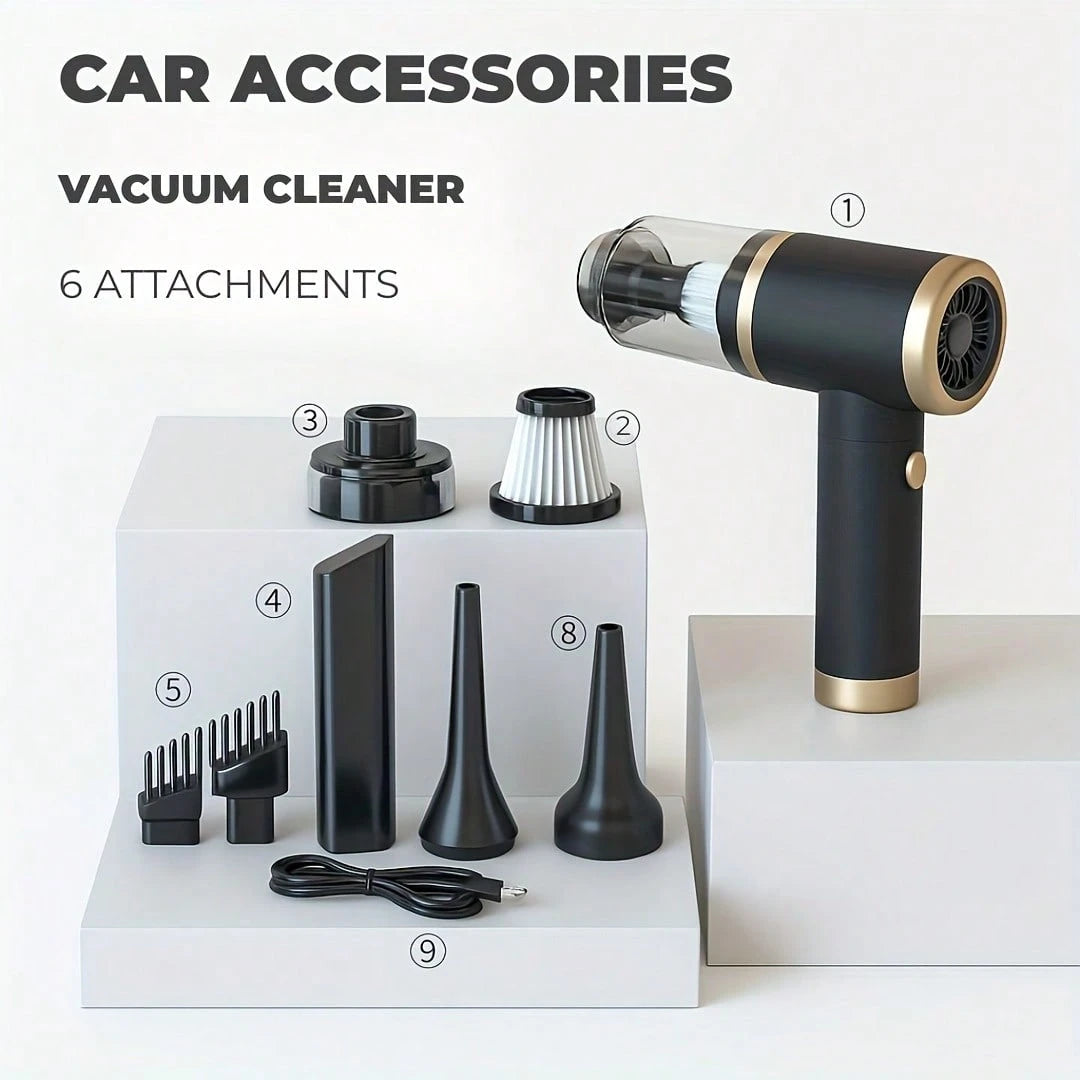 1pc Handheld Cordless Vacuum Cleaner| USB Rechargeable Cordless Handheld Vacuum Cleaner| Mini Portable Vacuum Cleaner| Car Vacuum Cleaner| Pet Hair Vacuum Cleaner.