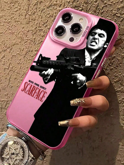 1pc Handsome And Cool Man Compatible With IPhone 17/16/15/14/13/12/11/ProMax/Pro/Plus/Xs Max/XS/X, For Compatible With Galaxy S22/S23/S24/S25/Plus/FE/Edge/Ultra Fall Prevention Anti-Shock, Anti-Slip
