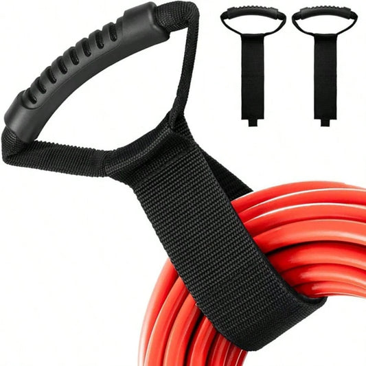 1pc Heavy Duty Hook And Loop Strap With Handle, Suitable For Garden Hose, Extension Cord, Cable, Garage, Boat And Various Accessories