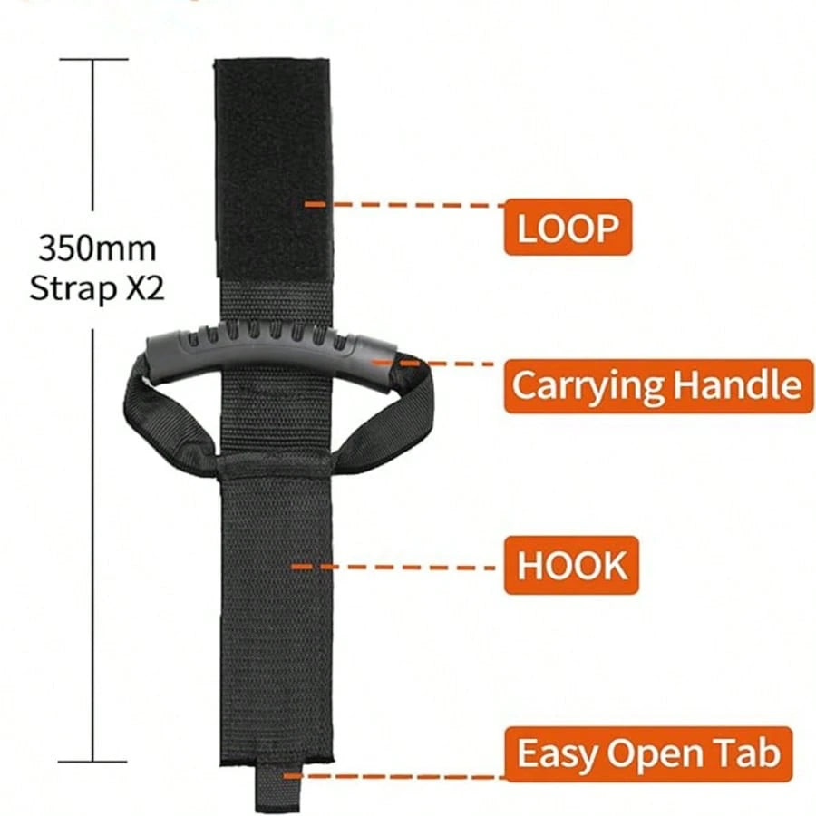 1pc Heavy Duty Hook And Loop Strap With Handle, Suitable For Garden Hose, Extension Cord, Cable, Garage, Boat And Various Accessories