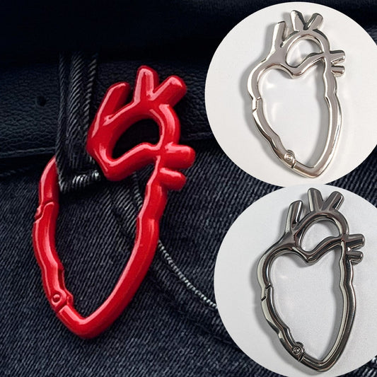 1pc Heavy Duty Punk Rock Keychain With Carabiner Clip, Metal Cross Zinc Alloy, Dog Clip, Suitable For DIY Lanyard, Bag Clip Hook, Dog Chain