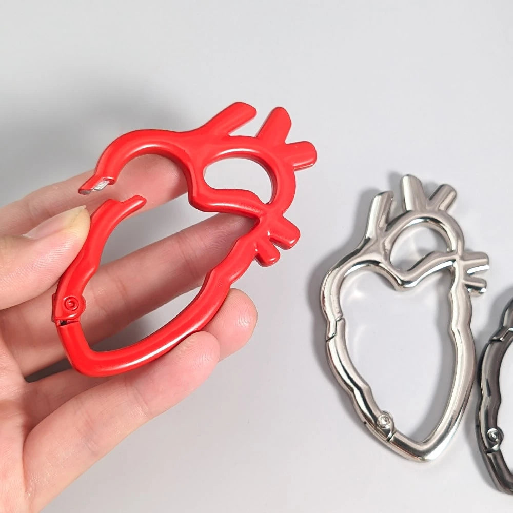 1pc Heavy Duty Punk Rock Keychain With Carabiner Clip, Metal Cross Zinc Alloy, Dog Clip, Suitable For DIY Lanyard, Bag Clip Hook, Dog Chain