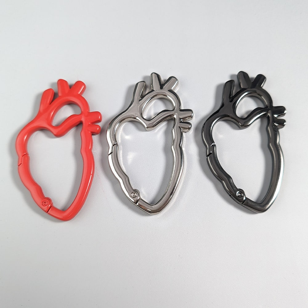 1pc Heavy Duty Punk Rock Keychain With Carabiner Clip, Metal Cross Zinc Alloy, Dog Clip, Suitable For DIY Lanyard, Bag Clip Hook, Dog Chain