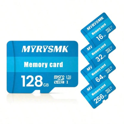 1pc High-Speed Storage Card- Compatible With Smartphones, Tablets, Cameras, Speakers And Other Devices. SD TF Card, U3 Speed/Data Transfer/Widely Applicable. Storage Capacity: 32GB/64GB/128GB/256GB
