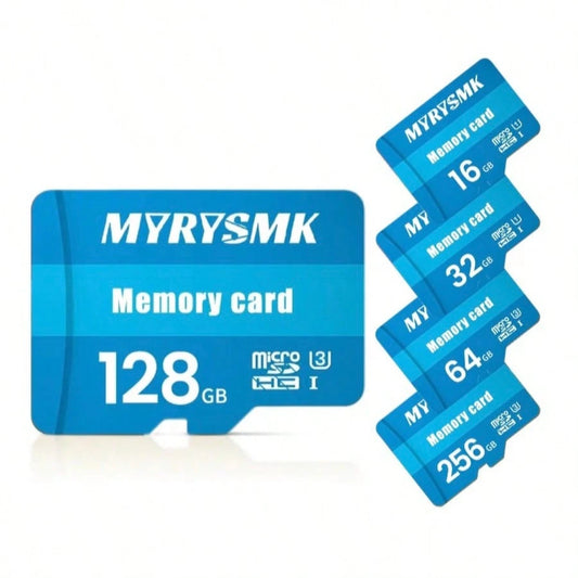 1pc High-Speed Storage Card- Compatible With Smartphones, Tablets, Cameras, Speakers And Other Devices. SD TF Card, U3 Speed/Data Transfer/Widely Applicable. Storage Capacity: 32GB/64GB/128GB/256GB