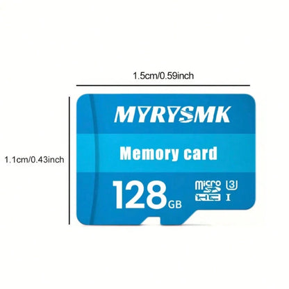 1pc High-Speed Storage Card- Compatible With Smartphones, Tablets, Cameras, Speakers And Other Devices. SD TF Card, U3 Speed/Data Transfer/Widely Applicable. Storage Capacity: 32GB/64GB/128GB/256GB