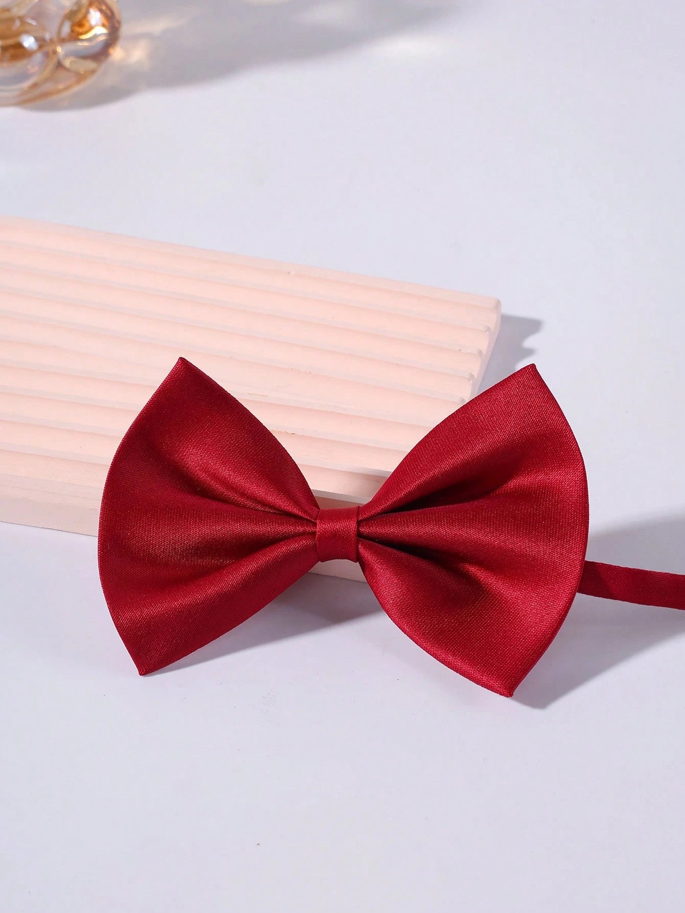 1pc Kids Solid Color Bow Tie, Boys Suit Necktie, Children Solid Bow Tie, Suitable For Parties And Performances