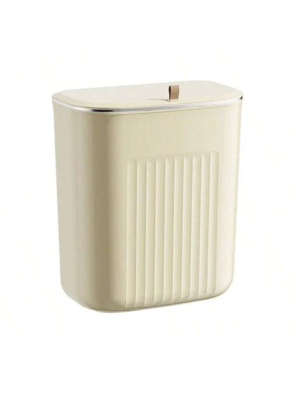 1PC Kitchen Trash Can, Household Wall-Mounted, Large Capacity, Living Room, Bathroom, Toilet With Lid, Large Capacity In The Gap