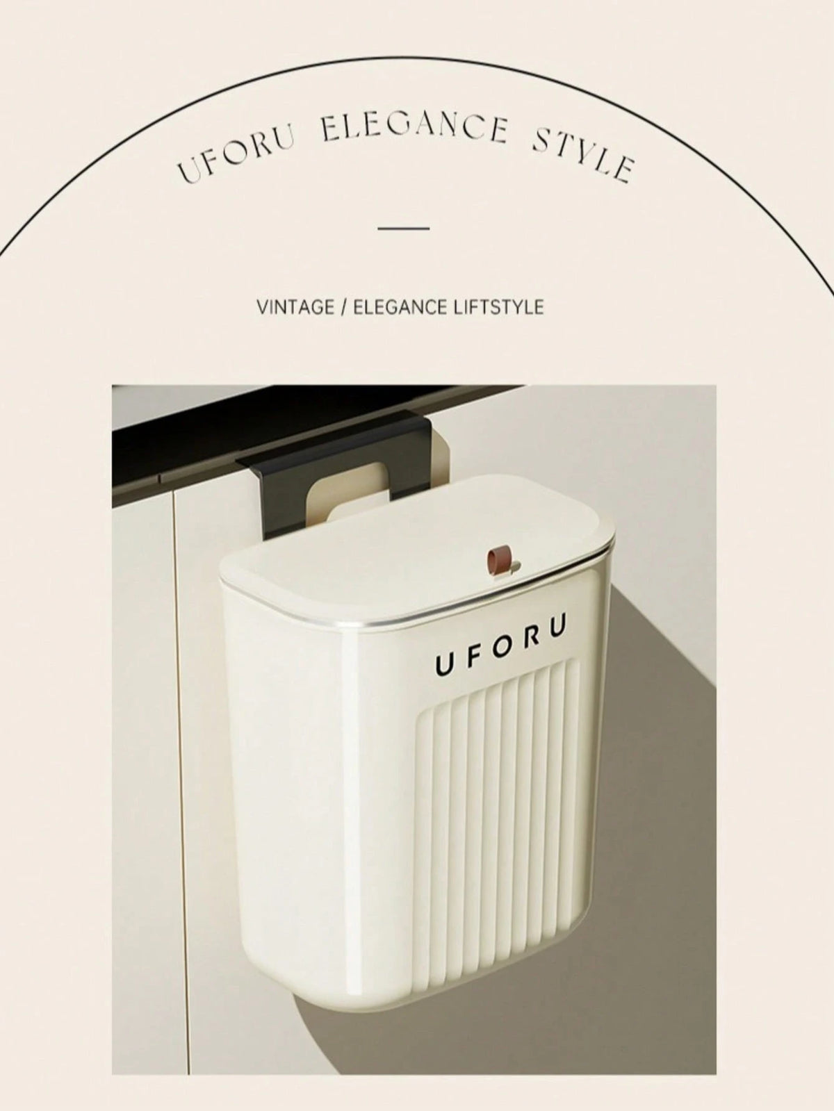 1PC Kitchen Trash Can, Household Wall-Mounted, Large Capacity, Living Room, Bathroom, Toilet With Lid, Large Capacity In The Gap
