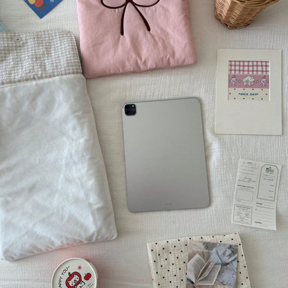 1Pc Korean Style Bow Laptop Bag, Bag,Large Capacity,Laptop Storage Bag,Portable Versatile Storage Bag,Computer Protection Bag,Travel Essential