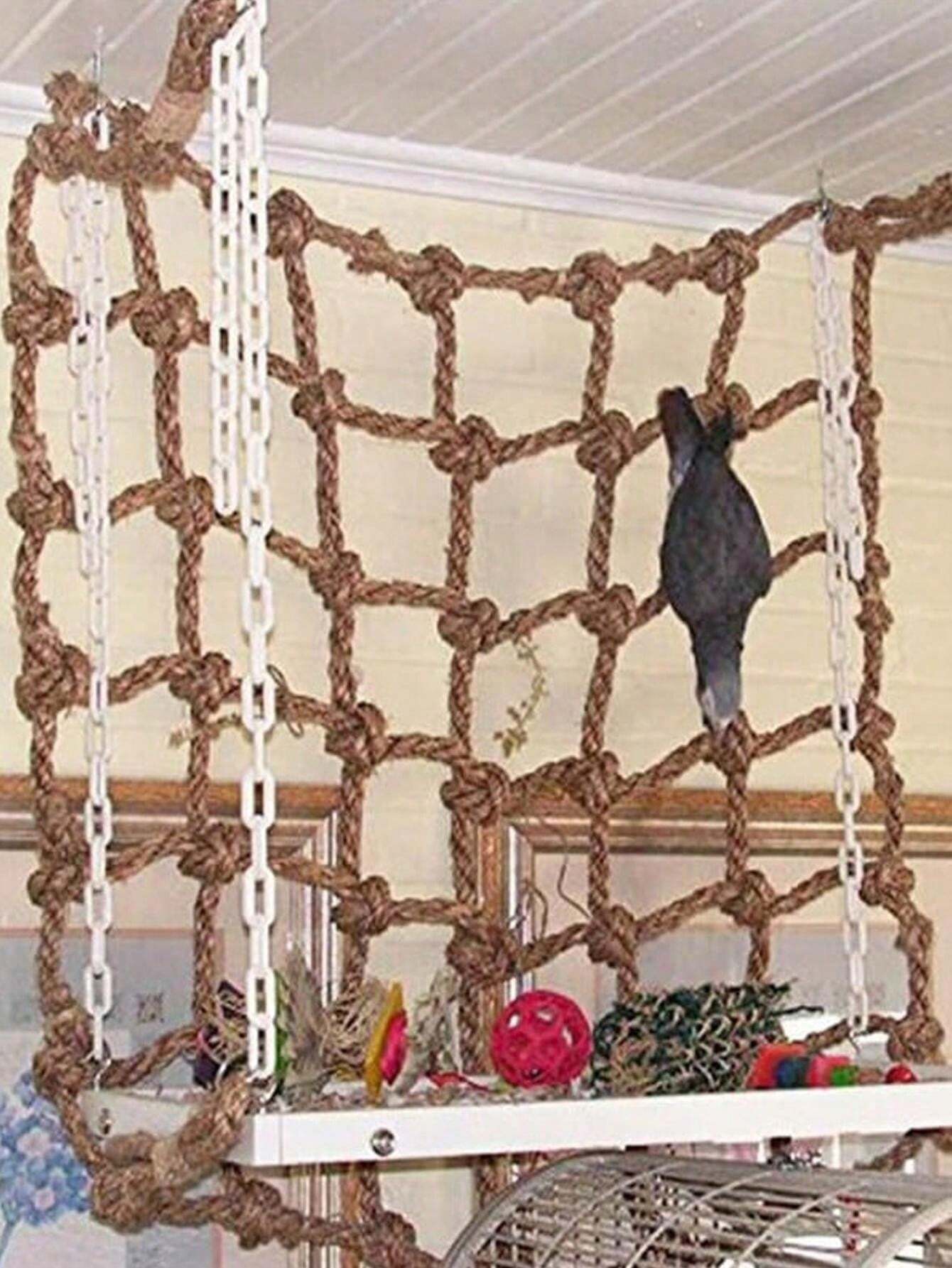 1pc Ladder Swing Climbing Net For Birds, Suitable For All Seasons (Single Climbing Net)