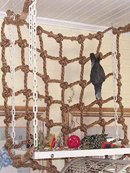 1pc Ladder Swing Climbing Net For Birds, Suitable For All Seasons (Single Climbing Net)