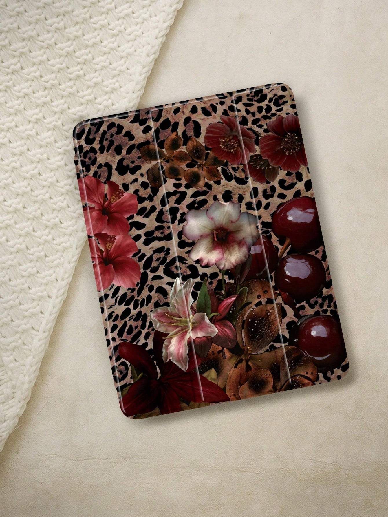1pc Leopard Floral Pattern Flat Protective Case, Compatible With 10.2 Inch 2021/2020 10th/9th/8th Gen, (A16) 11 Inch 11th Generation 2025, Compatible With Samsung Galaxy Tab A8 10.5 Inch 2022, Tabl