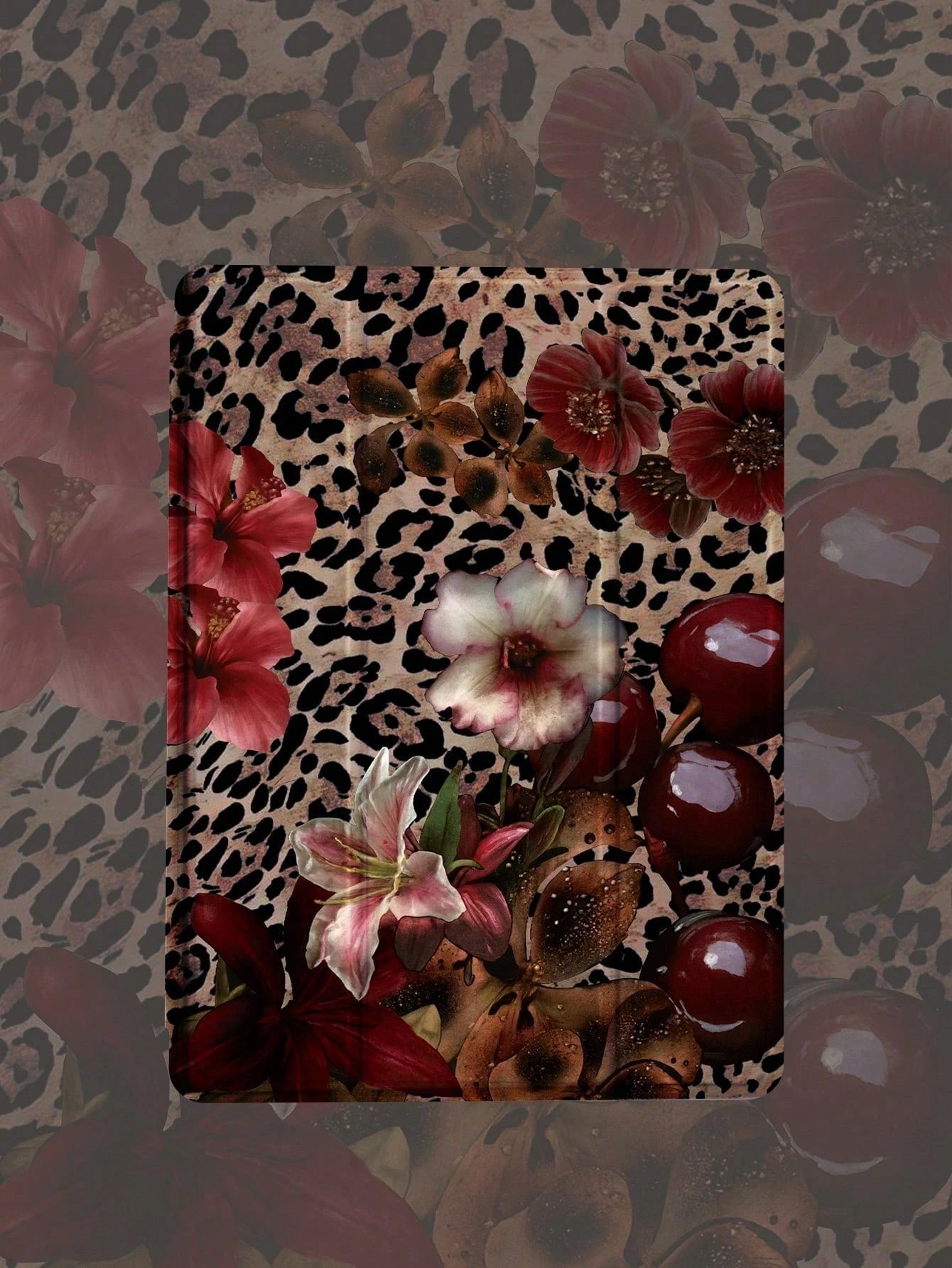 1pc Leopard Floral Pattern Flat Protective Case, Compatible With 10.2 Inch 2021/2020 10th/9th/8th Gen, (A16) 11 Inch 11th Generation 2025, Compatible With Samsung Galaxy Tab A8 10.5 Inch 2022, Tabl