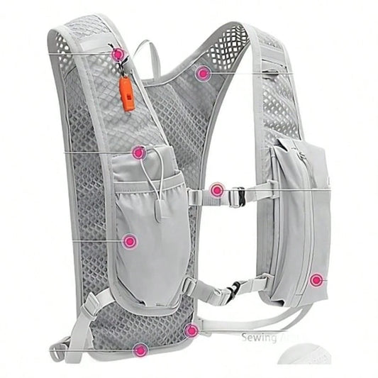 1pc Lightweight 6L Breathable Hydration Backpack, Unisex