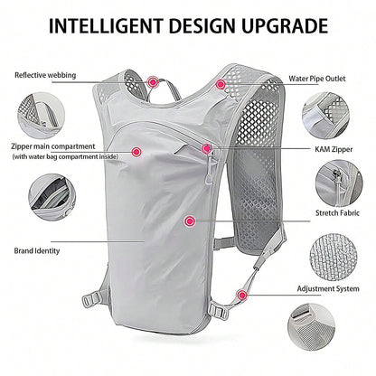 1pc Lightweight 6L Breathable Hydration Backpack, Unisex