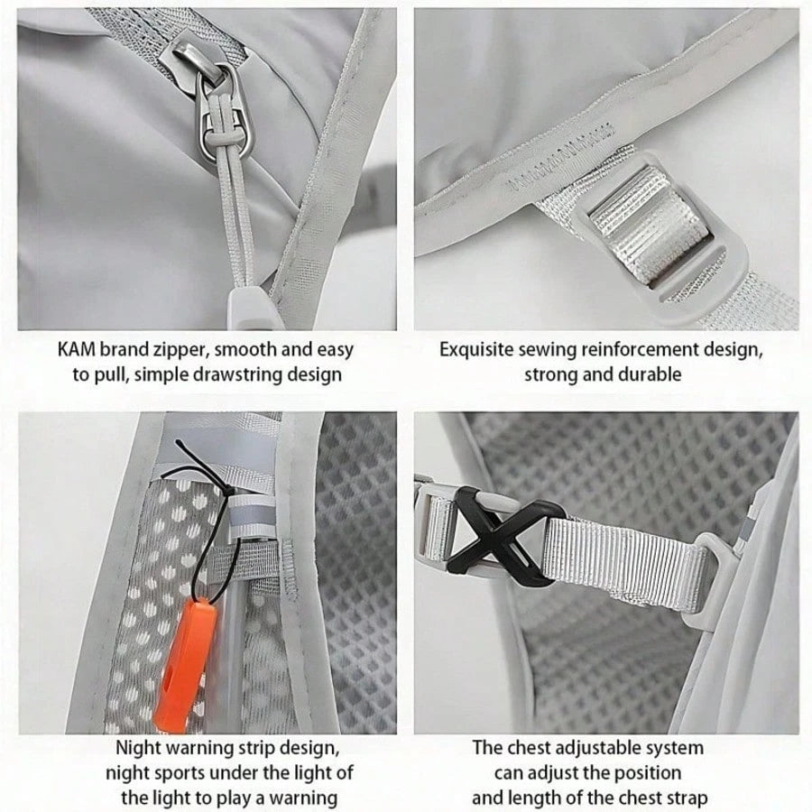 1pc Lightweight 6L Breathable Hydration Backpack, Unisex
