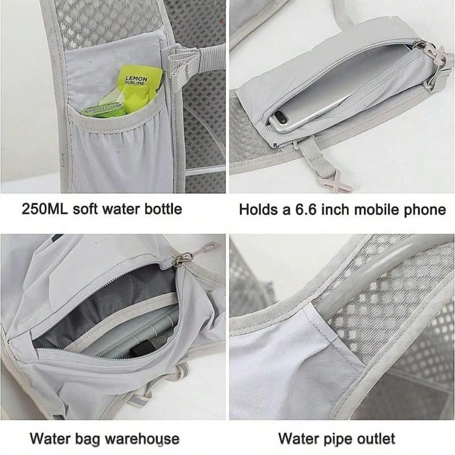 1pc Lightweight 6L Breathable Hydration Backpack, Unisex