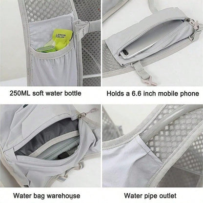 1pc Lightweight 6L Breathable Hydration Backpack, Unisex