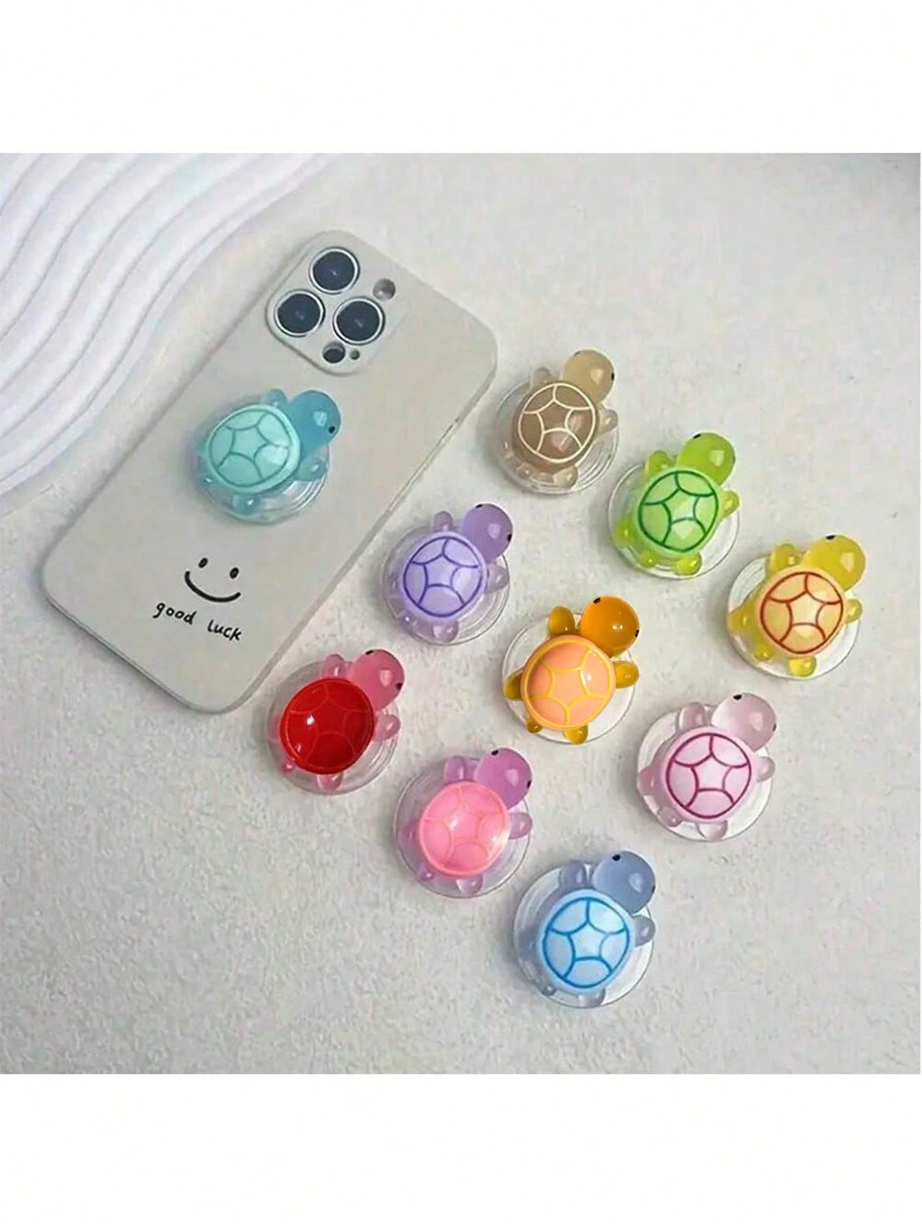 1pc Luminous Turtle Phone Holder, ABS Material Small Turtle Retractable Folding Holder, Suitable For Smartphones, Creative Phone Support, Suitable As An Ideal Gift For Friends Compatible With IPhone