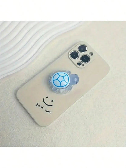 1pc Luminous Turtle Phone Holder, ABS Material Small Turtle Retractable Folding Holder, Suitable For Smartphones, Creative Phone Support, Suitable As An Ideal Gift For Friends Compatible With IPhone