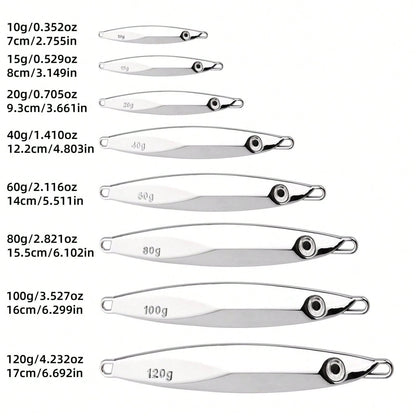 1pc Lure Long Casting Metal Jigging Lead Fish IMA Metal Jig For Dragging Hard Lure Perch Fish Fishing Bait Fishing Accessories Trout Zander Jigging Bait Saltwater Bait