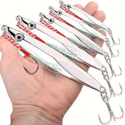 1pc Lure Long Casting Metal Jigging Lead Fish IMA Metal Jig For Dragging Hard Lure Perch Fish Fishing Bait Fishing Accessories Trout Zander Jigging Bait Saltwater Bait