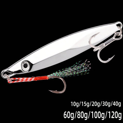 1pc Lure Long Casting Metal Jigging Lead Fish IMA Metal Jig For Dragging Hard Lure Perch Fish Fishing Bait Fishing Accessories Trout Zander Jigging Bait Saltwater Bait