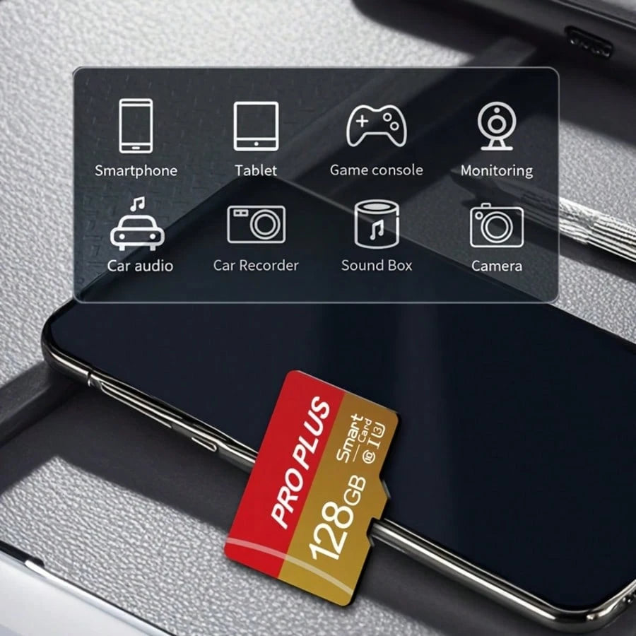 1pc Memory Card 32GB,64GB,128GB, 256GB, TF Card, Suitable For Tablet, Camera, Smartphone, Laptop, PC, Car Audio, Game Console And Audio Devices