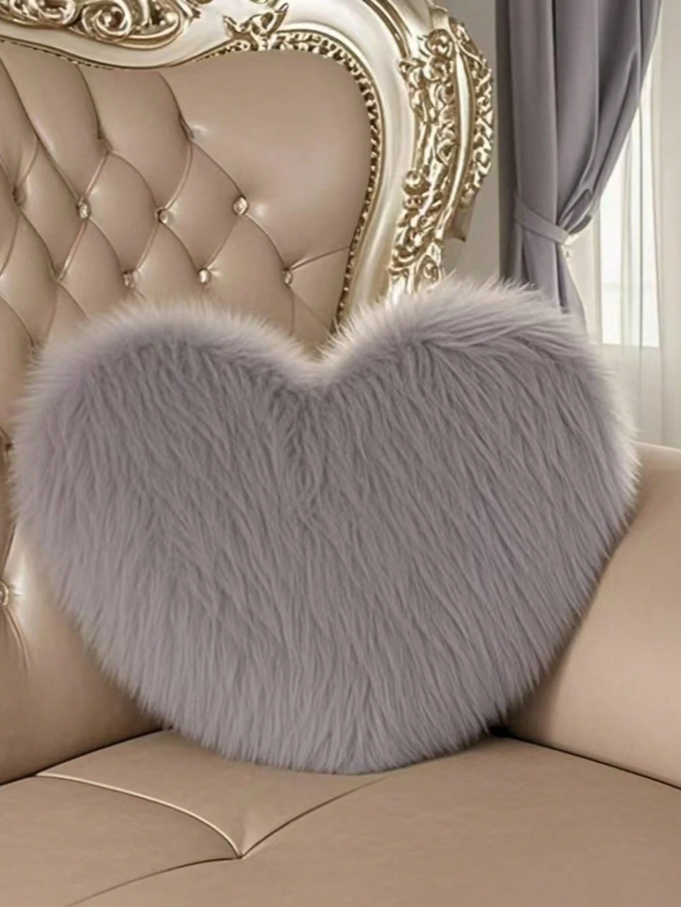 1pc Mini Heart Shaped Plush Pillow, Bedroom Decor, Sofa, Car Lumbar Cushion, Filled Inner
