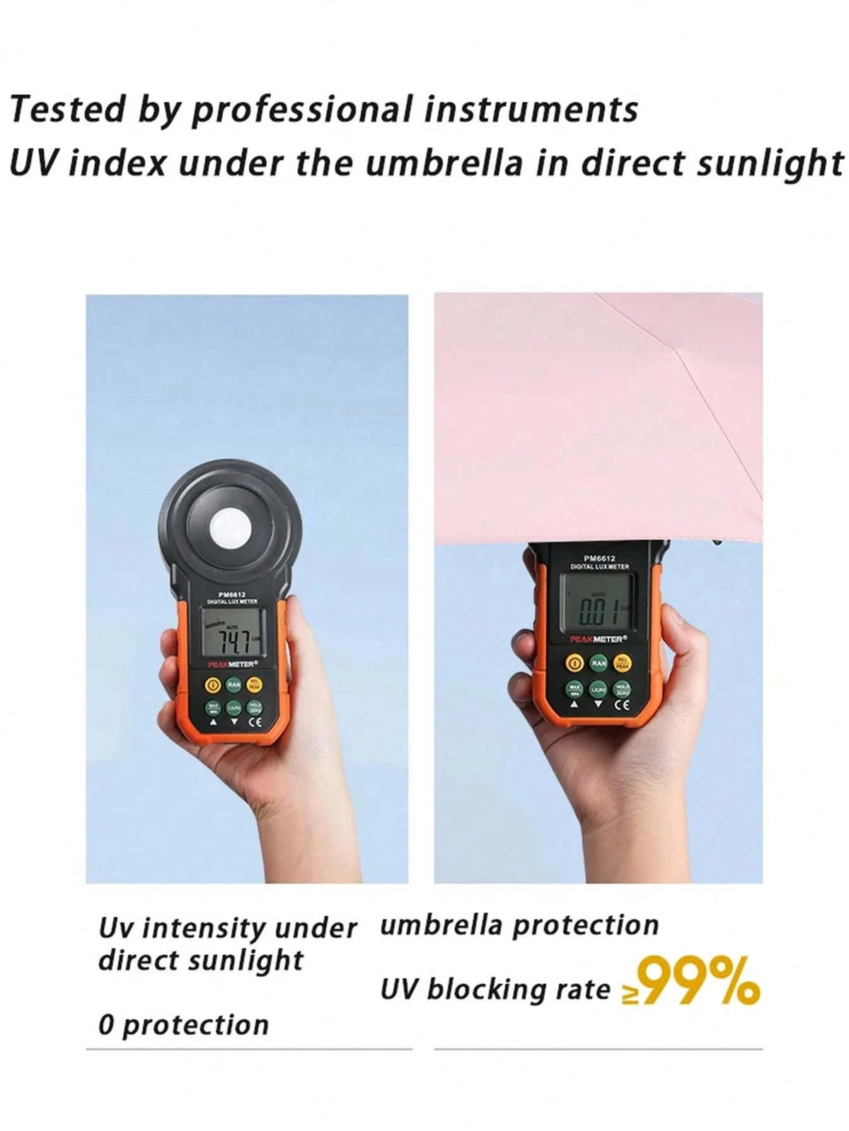 1pc Mini Outdoor UPF50+ UV Protection Waterproof Sun Umbrella, Dual-Use Rain And Sun Umbrella, Great Holiday Gift Choice
