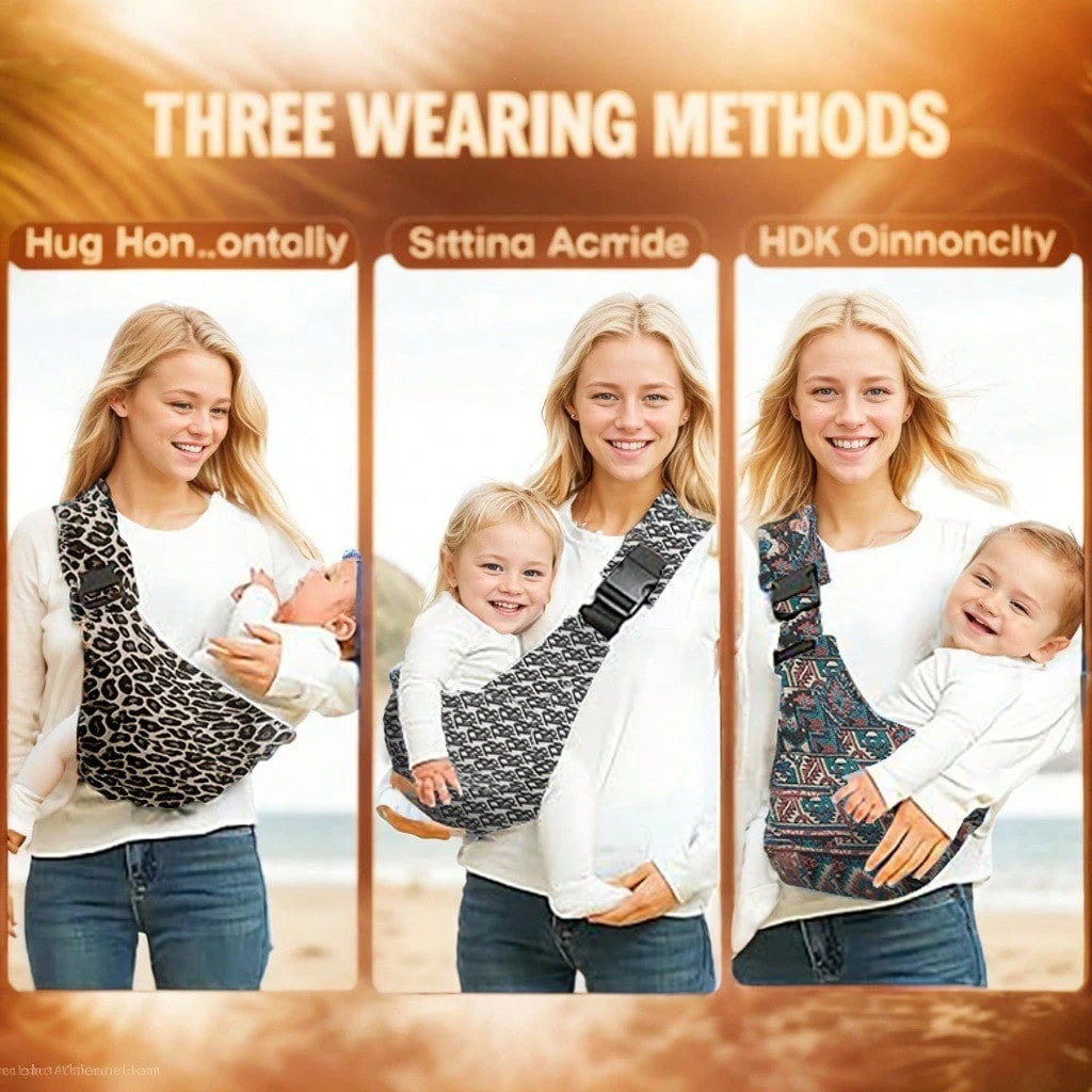 1pc Multi-Purpose Baby Carrier Crossbody Style Adjustable Size Machine Washable Easy With Baby Suitable For Newborns