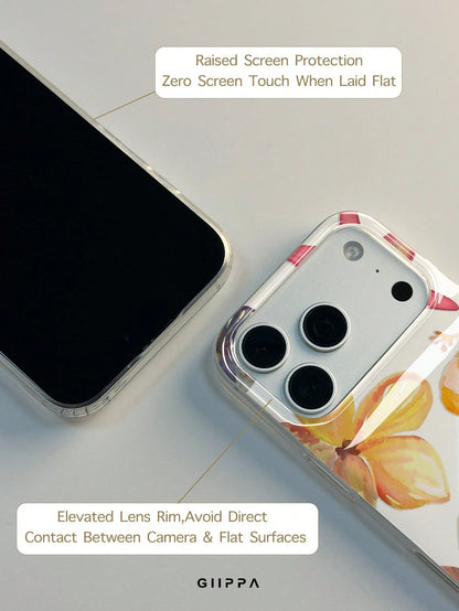 1pc Multicolor Floral Mixed Pattern Design, Phone 17 Pro Max Phone Case, Compatible With Phone 16 Pro Max, 15 Pro Max, 14 Pro Max, Korean Style High-End Fashion Fun Phone Case, Compatible With 11/12/1