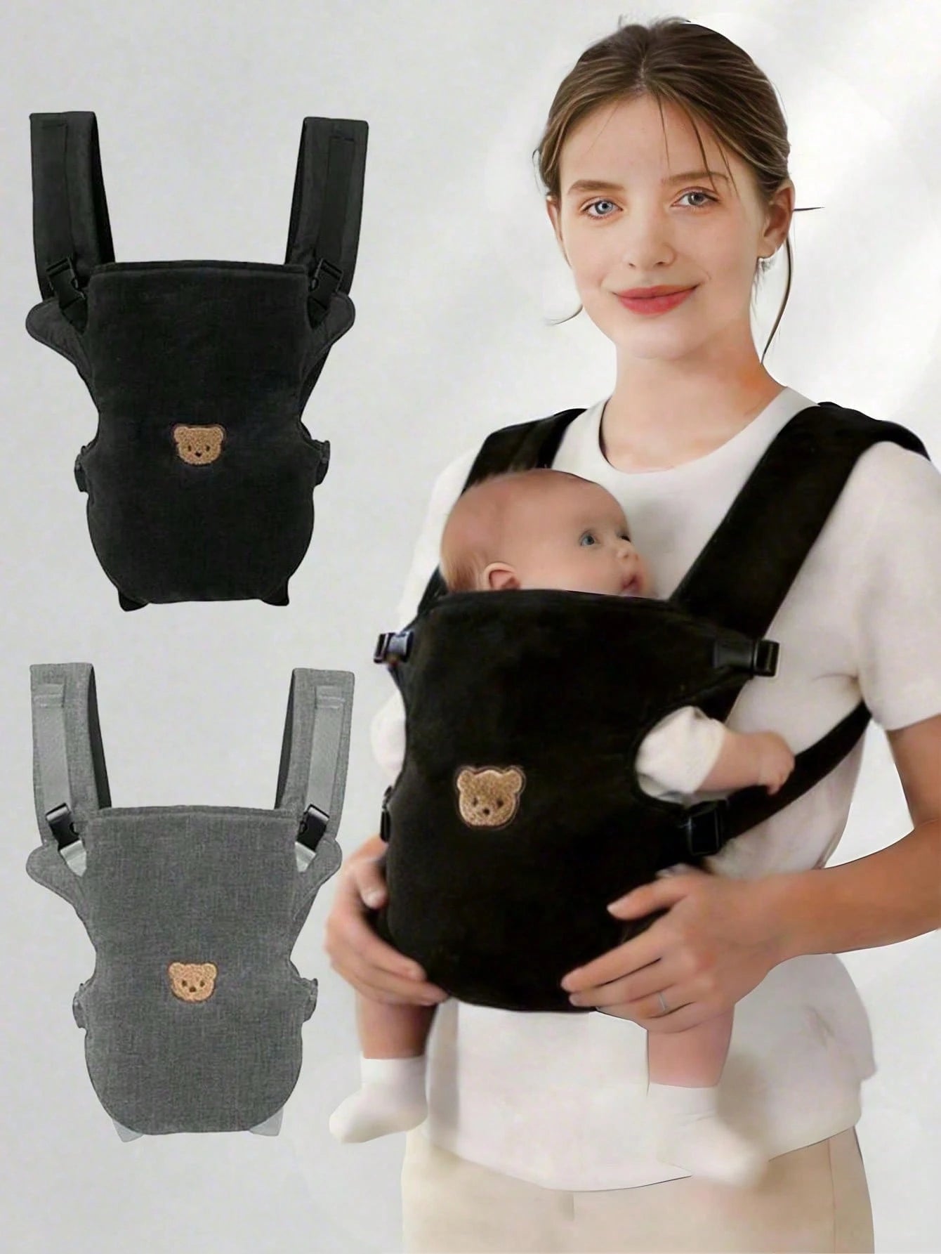 1pc Multifunctional Breathable Baby Carrier, All-Season Use, Detachable Design, Ergonomic, Convenient For Outdoor, Perfect Baby Shower Gift, For New Moms