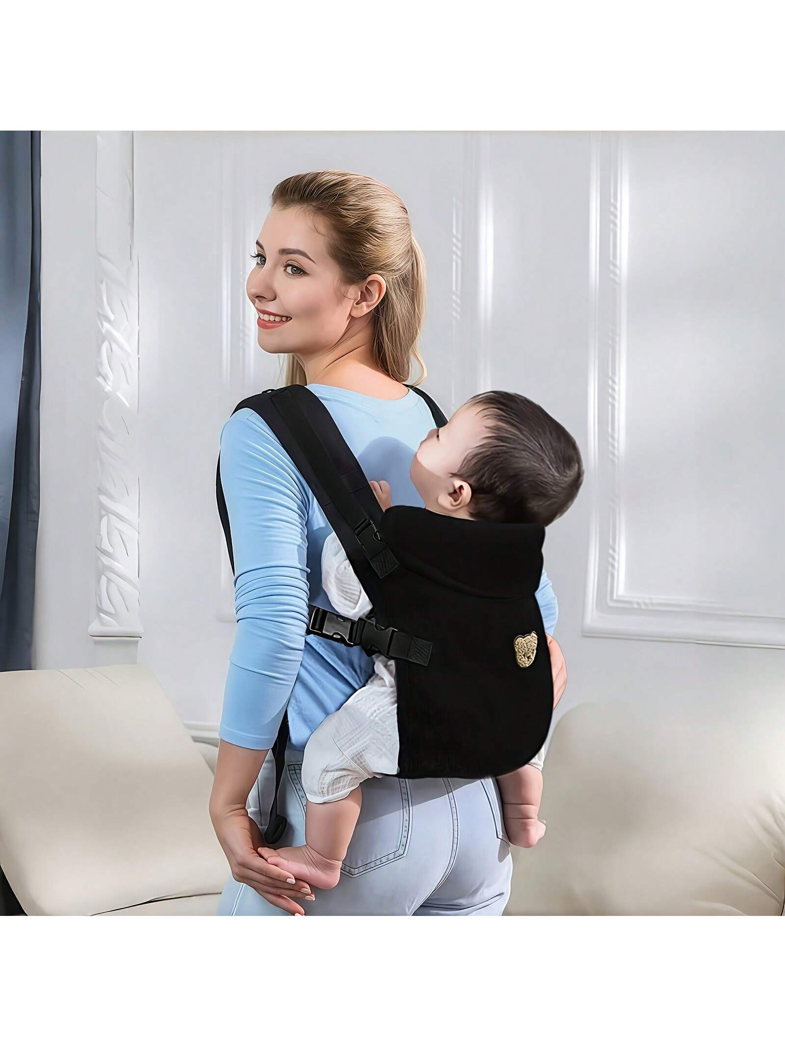 1pc Multifunctional Breathable Baby Carrier, All-Season Use, Detachable Design, Ergonomic, Convenient For Outdoor, Perfect Baby Shower Gift, For New Moms