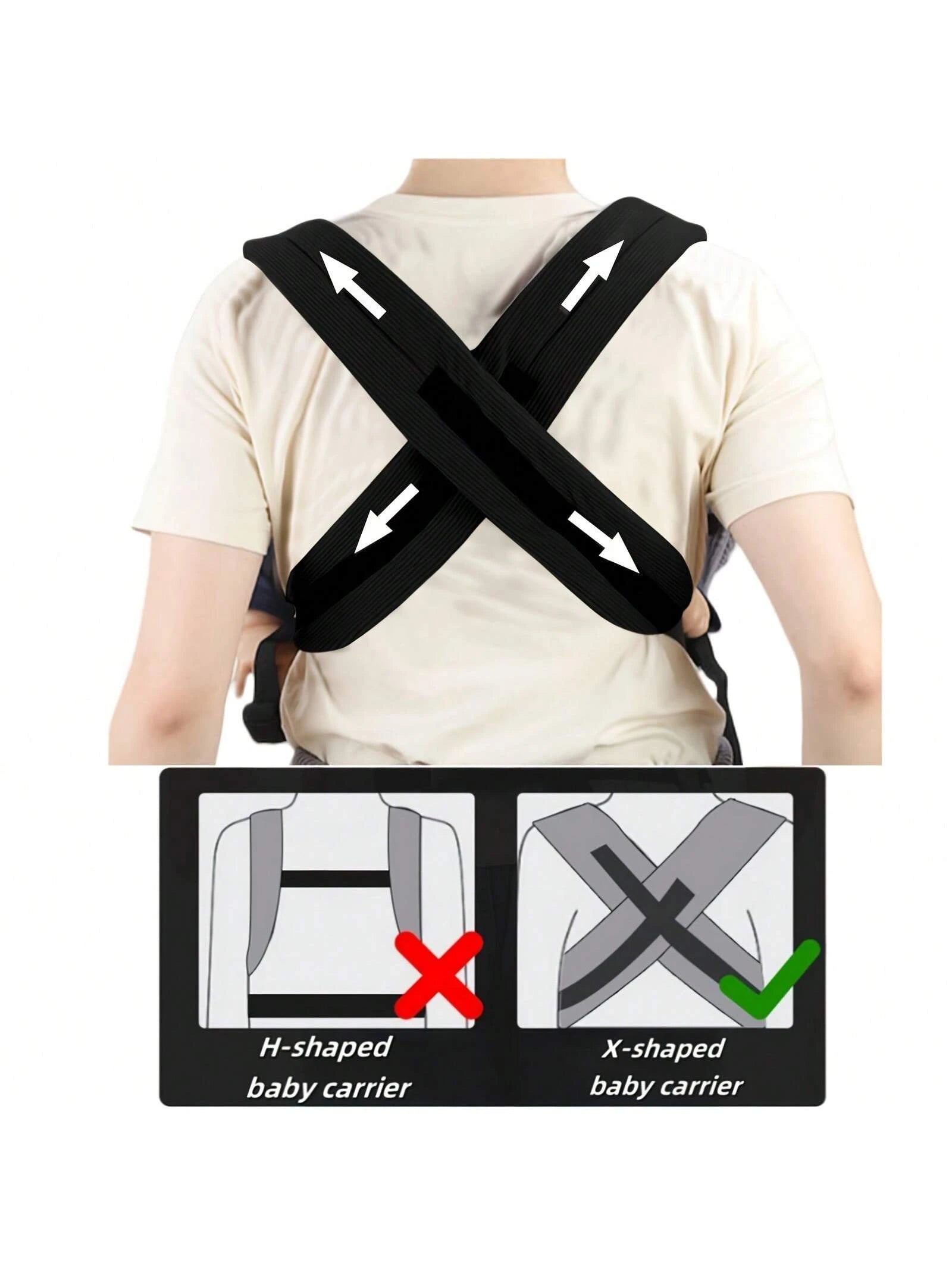 1pc Multifunctional Breathable Baby Carrier, All-Season Use, Detachable Design, Ergonomic, Convenient For Outdoor, Perfect Baby Shower Gift, For New Moms