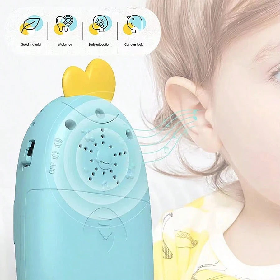 1pc Multifunctional Cute Designed Baby Phone Toy, Sensory Learning Function With Various Sound & Light Effects, Teether Toy, Infant Baby Shower Gift