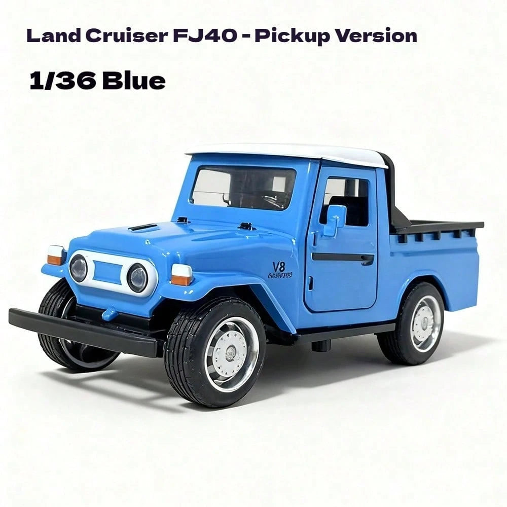 1pc New Alloy Off-Road FJ40 Pickup Truck Model, Realistic Off-Road Vehicle Collectible, Gift