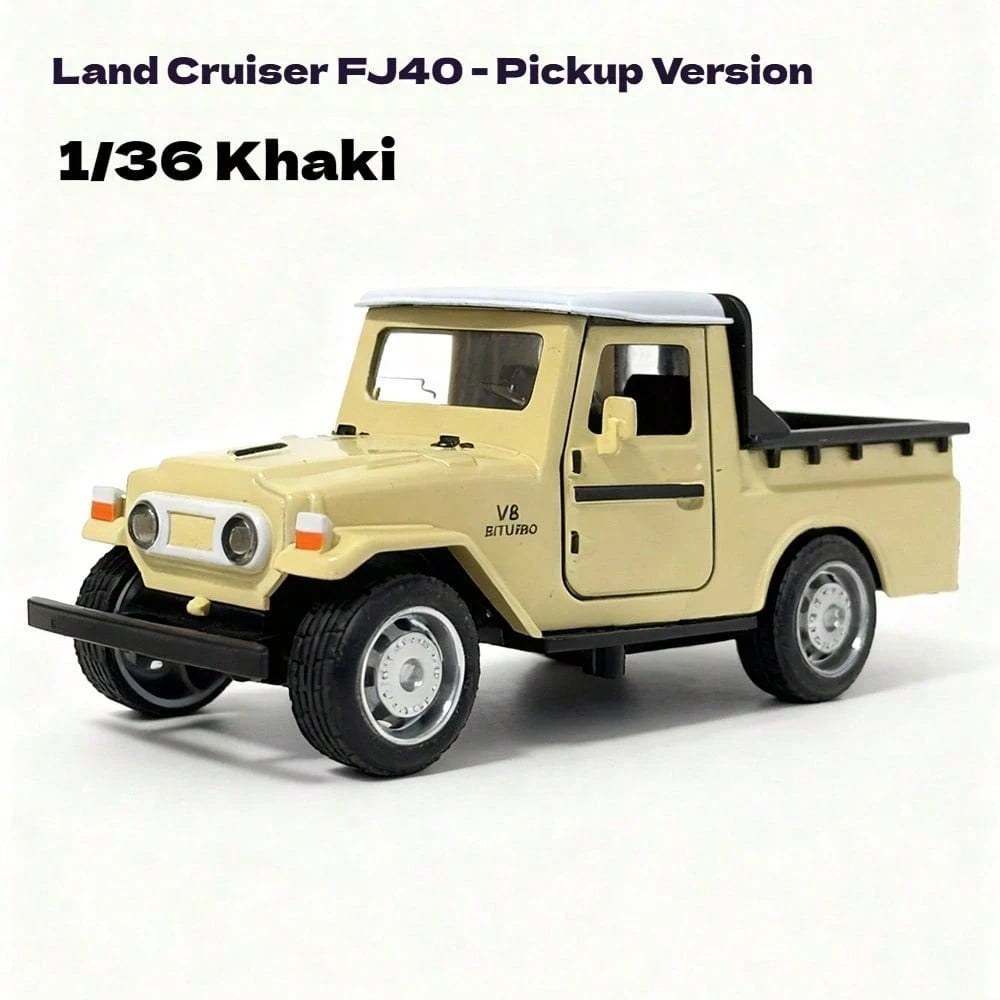 1pc New Alloy Off-Road FJ40 Pickup Truck Model, Realistic Off-Road Vehicle Collectible, Gift