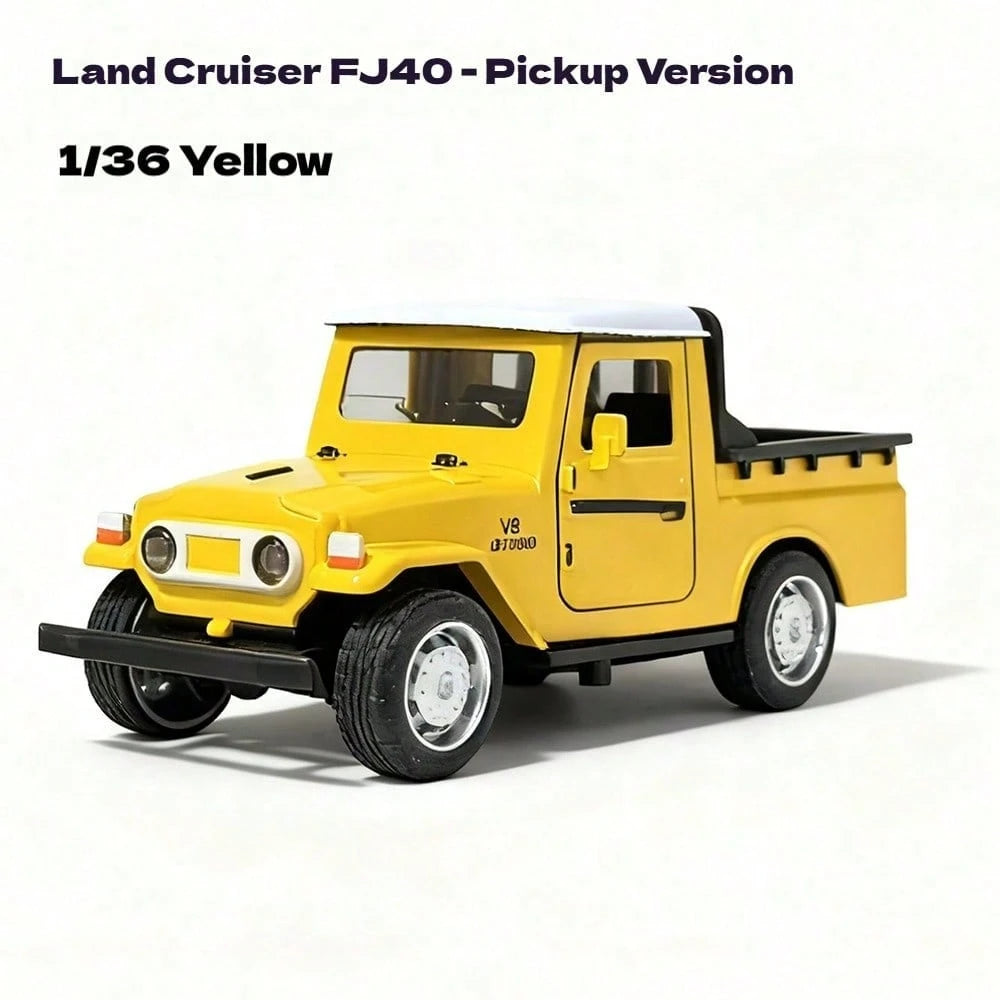 1pc New Alloy Off-Road FJ40 Pickup Truck Model, Realistic Off-Road Vehicle Collectible, Gift