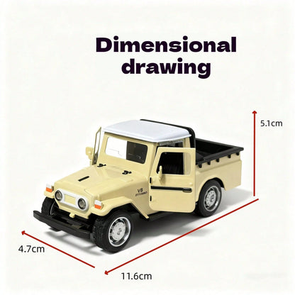1pc New Alloy Off-Road FJ40 Pickup Truck Model, Realistic Off-Road Vehicle Collectible, Gift