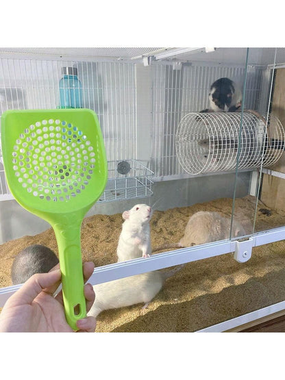 1pc New Cat Litter Scoop, Practical Pet Cleaning Tool For Kitty Litter Box, Large Size Plastic With Small Holes, Pet Pooper Scooper For Cat Litter Box