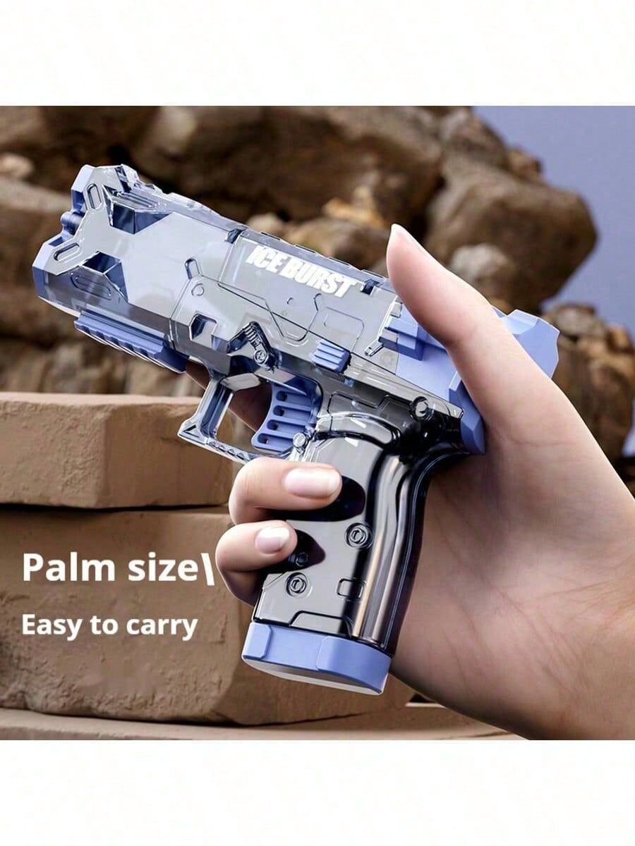 1pc New Hot-Selling Manual Water Gun Toy, Rapid-Fire Mini Water Gun For Summer Beach, Outdoor Game Toy, Transparent Shell Water Gun, Outdoor Interactive Game Toy, Birthday Gift, Holiday Gift