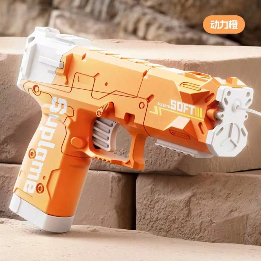 1pc New Hot-Selling Manual Water Gun Toy, Rapid-Fire Mini Water Gun For Summer Beach, Outdoor Game Toy, Transparent Shell Water Gun, Outdoor Interactive Game Toy, Birthday Gift, Holiday Gift