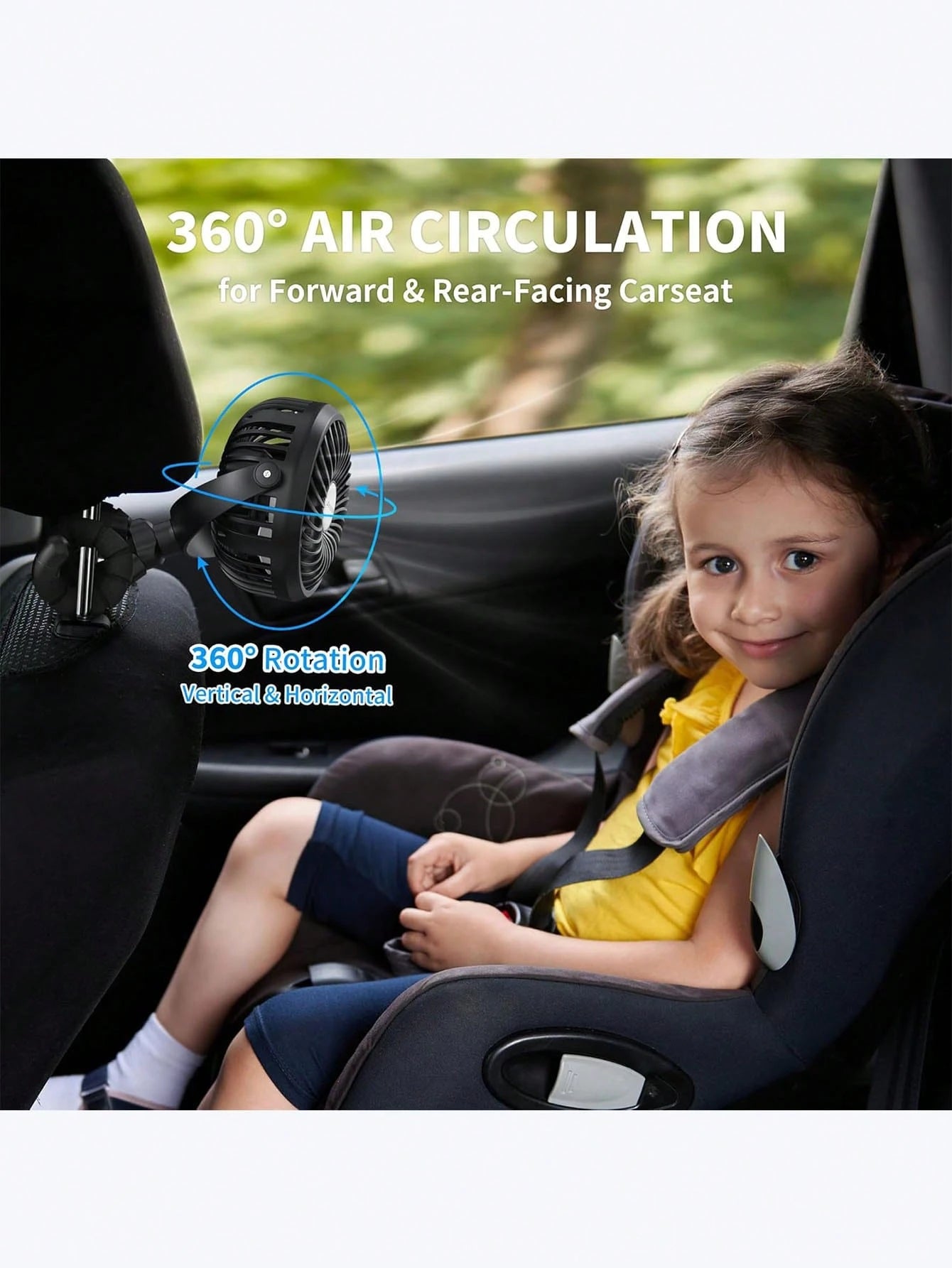 1pc Octopus Shaped Baby Stroller Fan, USB Rechargeable Portable Quiet Fan, Mini Handheld Foldable Travel Fan With LED Night Light, 3 Speed Adjustable, Multifunctional Desk Fan, Adjustable Angle, Suita