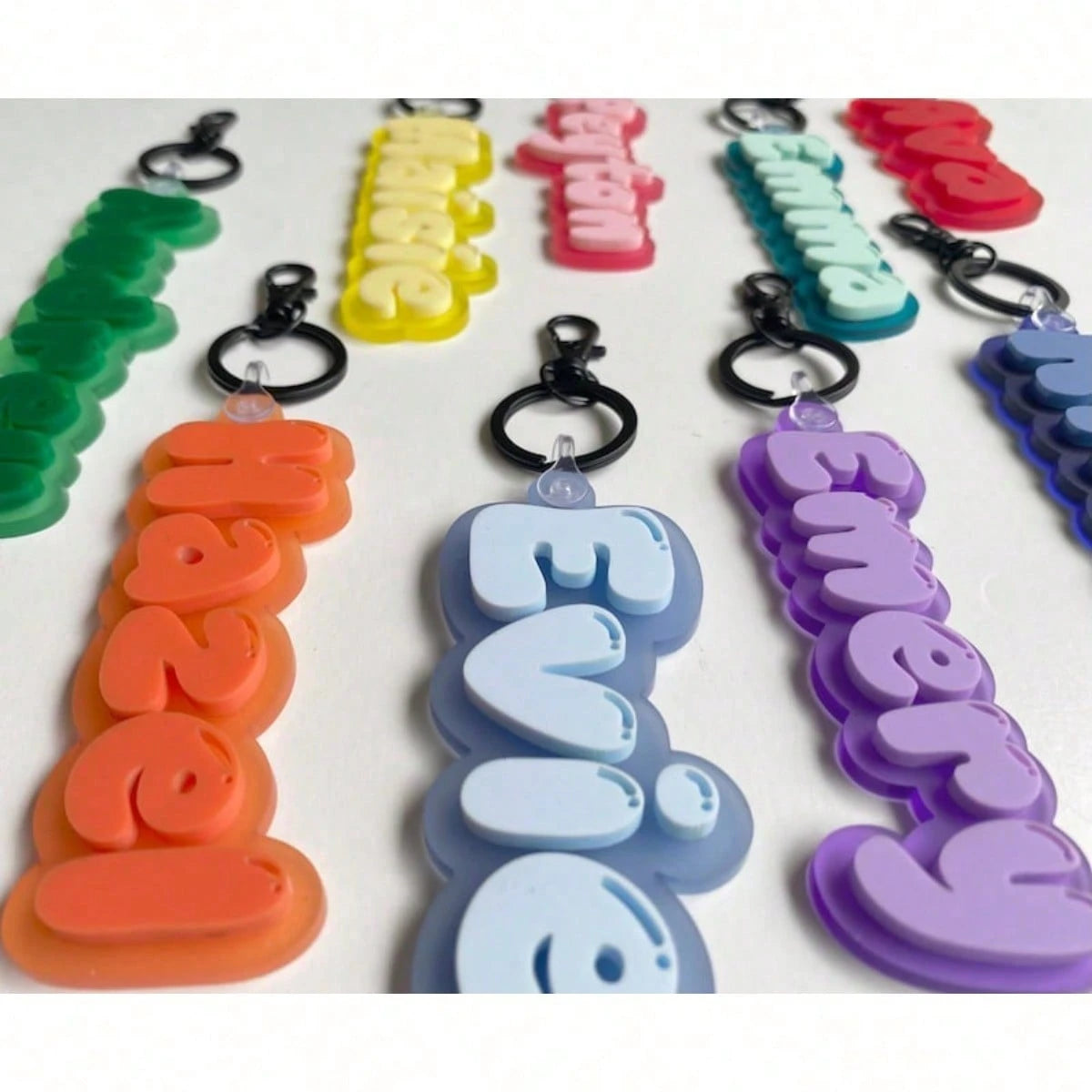 1PC Personalized Acrylic Keychain, Customizable For Team Member Gifts, Suitable For Handbag, Backpack Decoration, Gift Bag Tag, Fashion Gift For Women