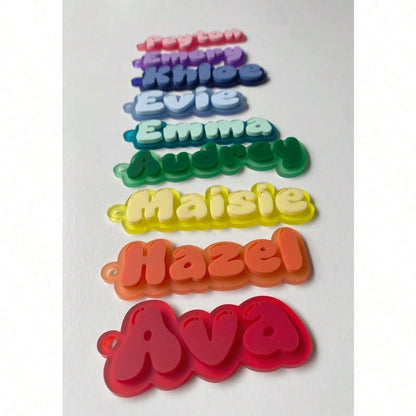 1PC Personalized Acrylic Keychain, Customizable For Team Member Gifts, Suitable For Handbag, Backpack Decoration, Gift Bag Tag, Fashion Gift For Women